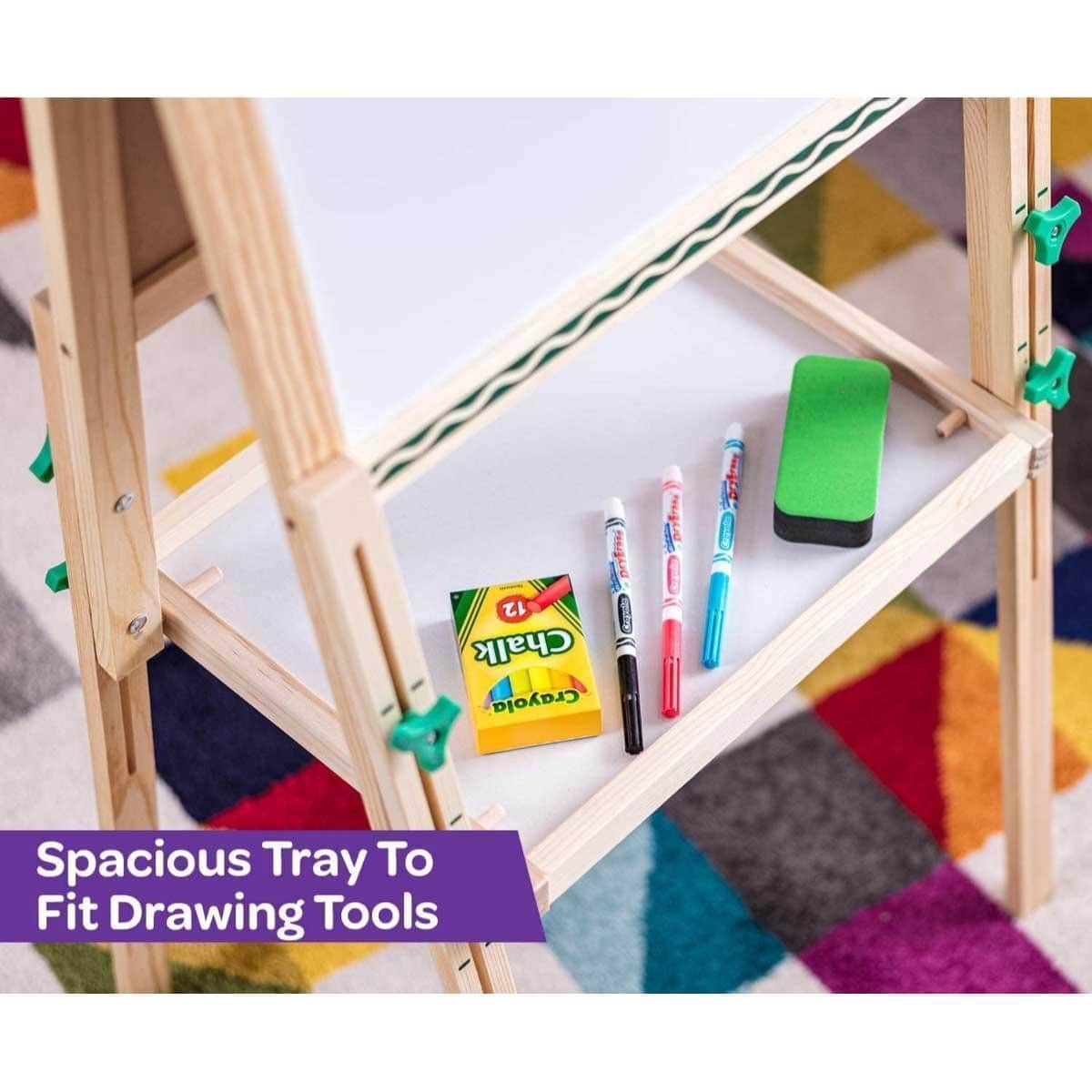 Crayola Kids Wooden Art Easel Unisex, 6-8 Years
