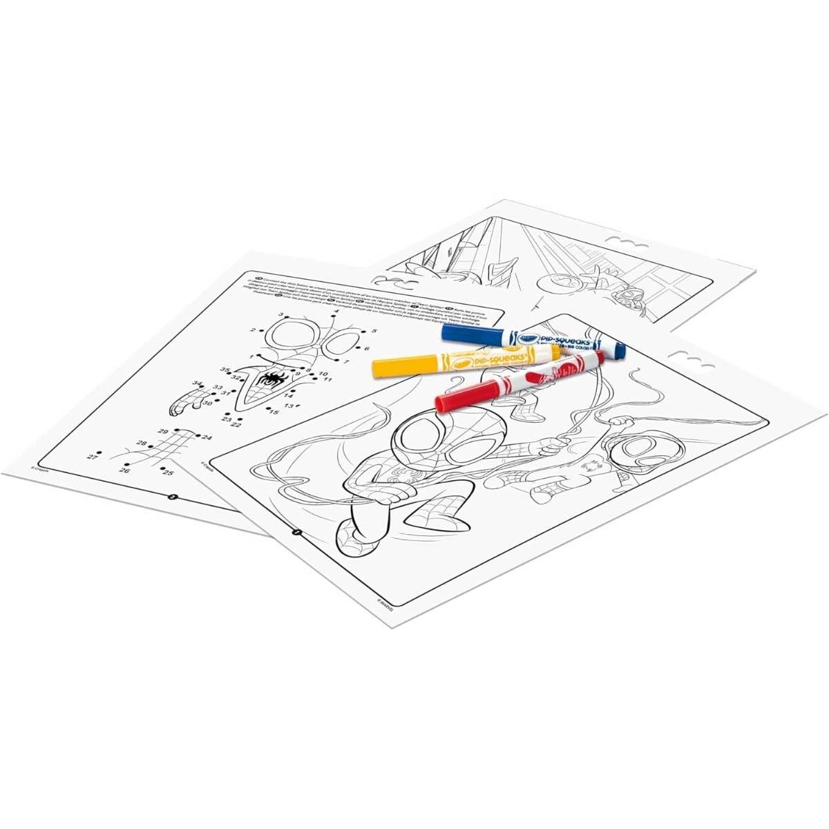 كرايولا دفتر تلوين وأنشطة سبايدي للجنسين، 3-4 سنوات