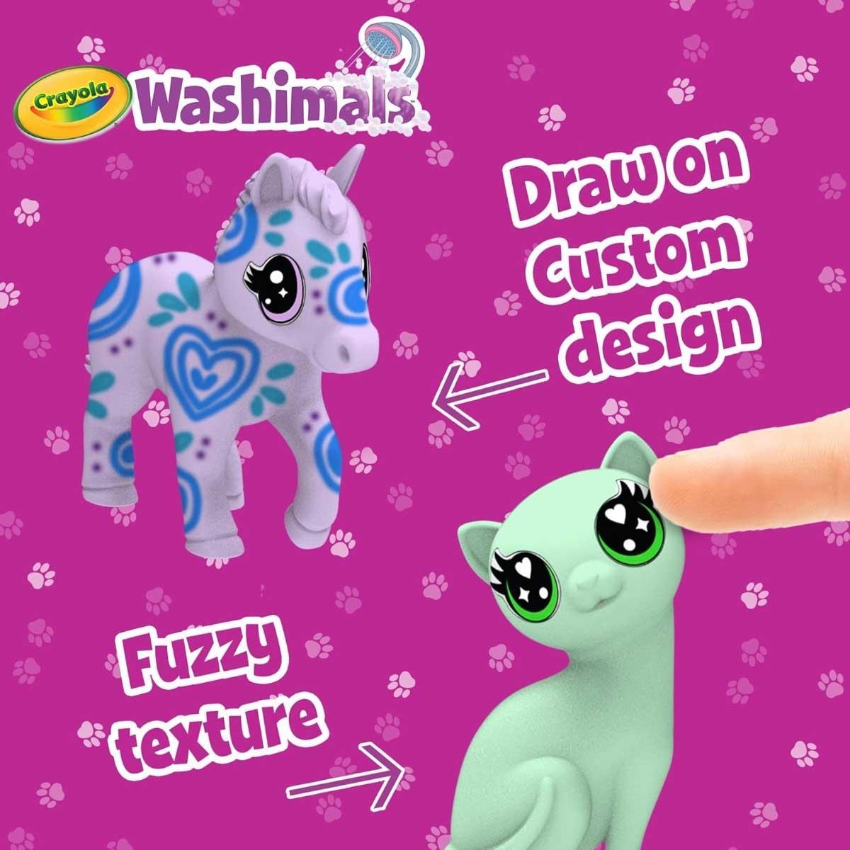 Crayola Washimals 3-Piece Pastel Pets Set Unisex, 3-4 Years