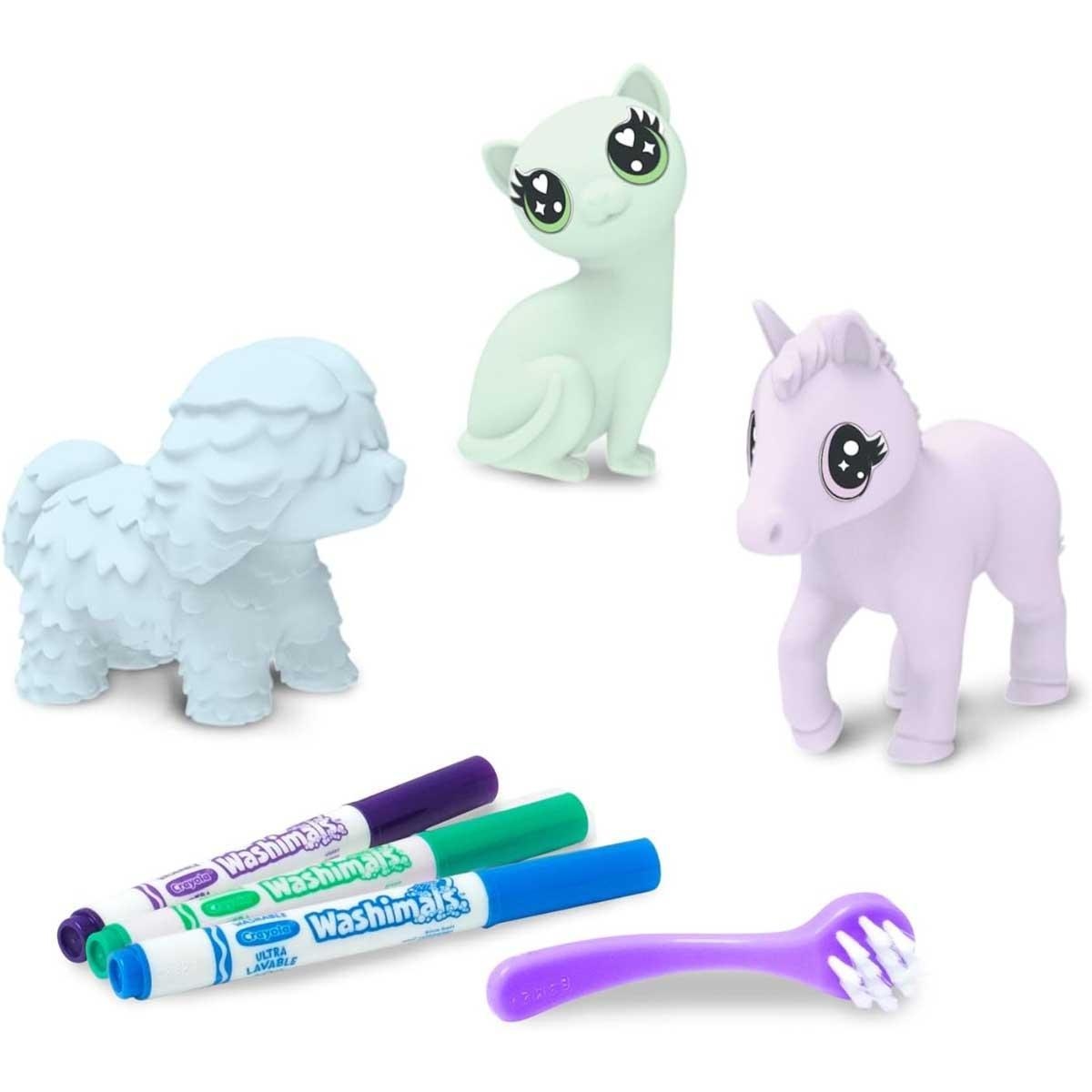 Crayola Washimals 3-Piece Pastel Pets Set Unisex, 3-4 Years