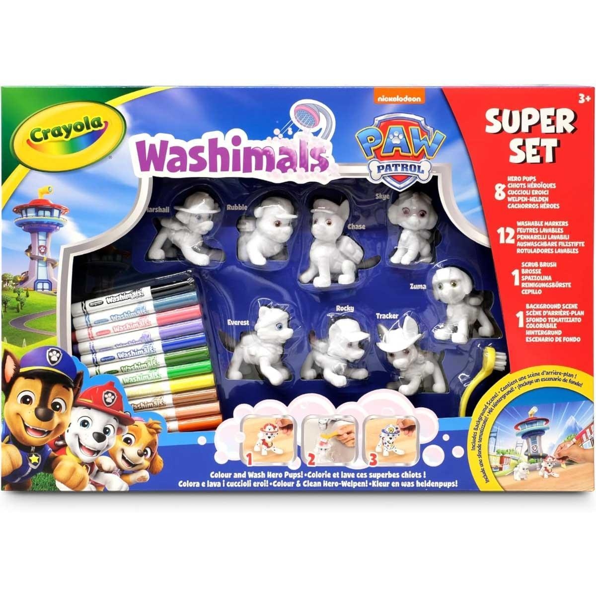 Crayola Washimals PAW Patrol Super Set Unisex, 3-4 Years