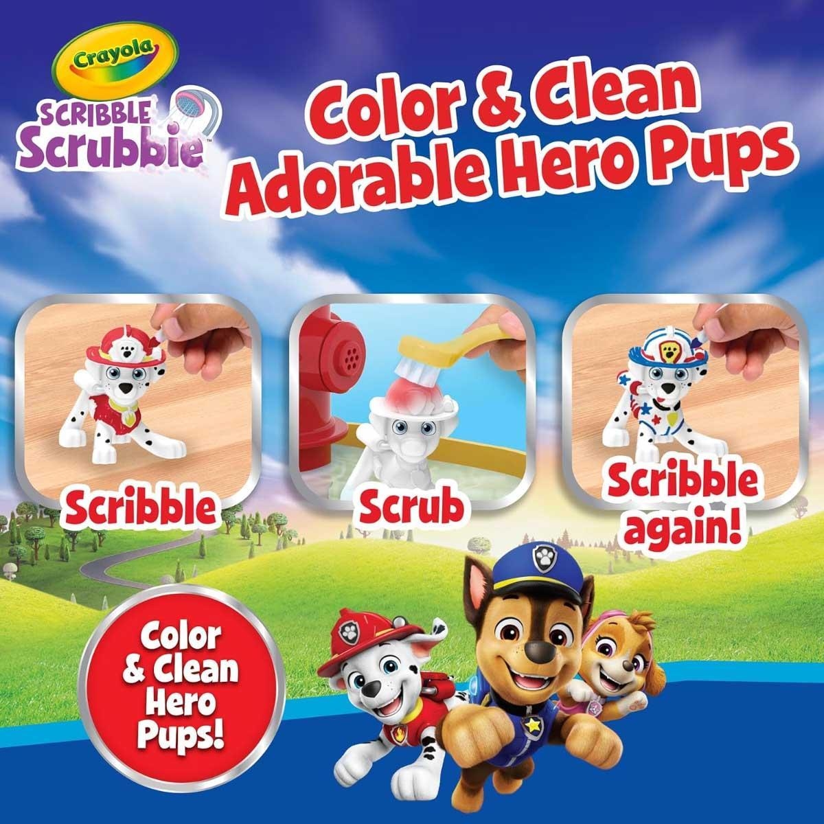 Crayola Washimals Pets PAW Patrol with Decals Set Unisex, 3-4 Years