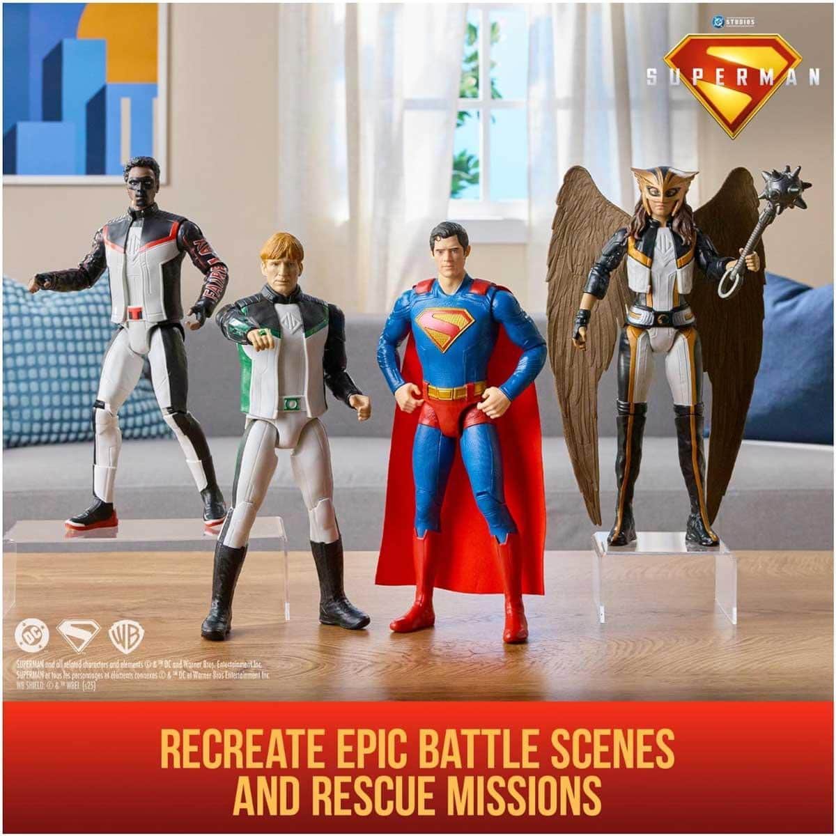 DC 12" Superman Team-Up Action Figure Set Unisex, 5-7 Years