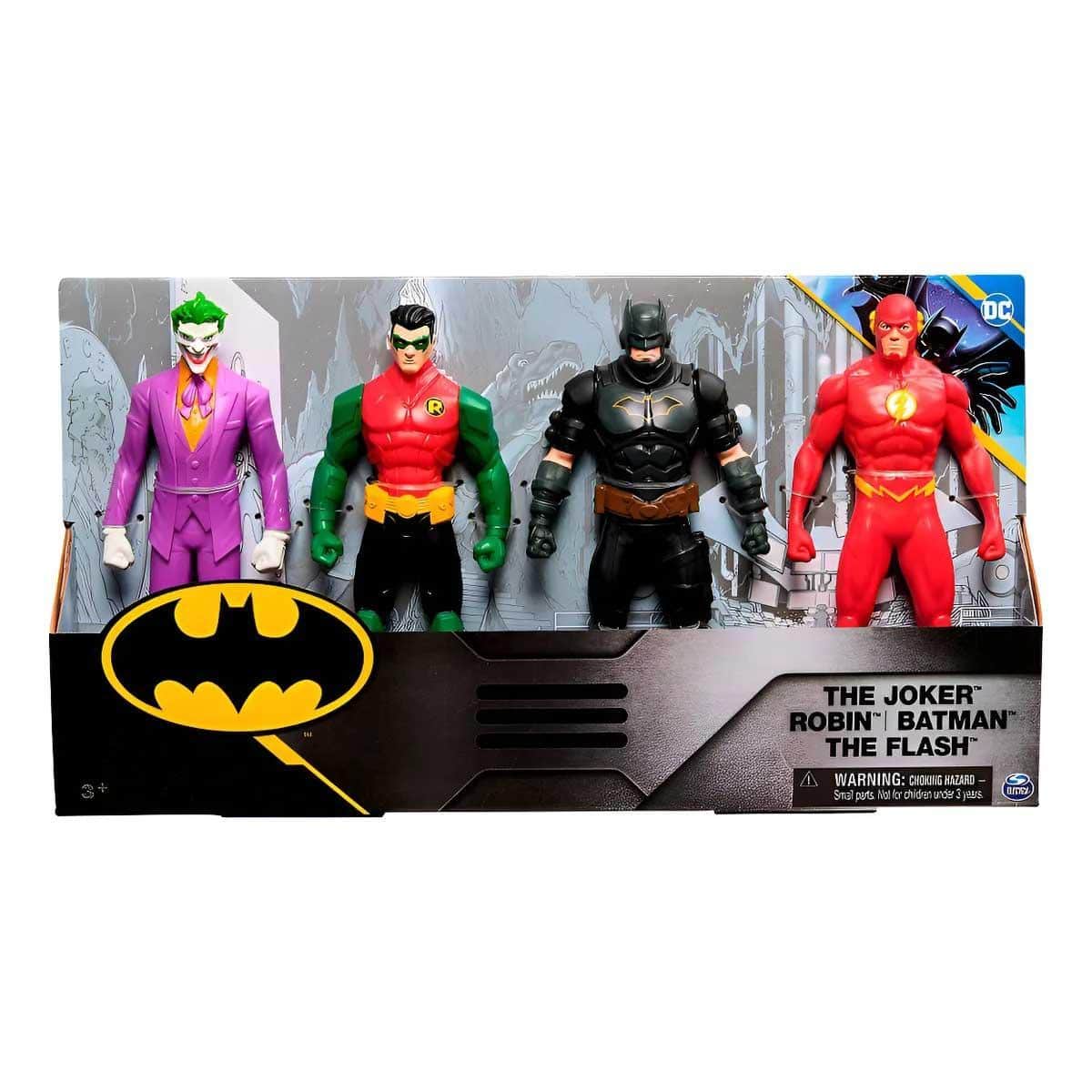 DC 6" 4-Piece Batman Series Action Figure Set Unisex, 3-4 Years