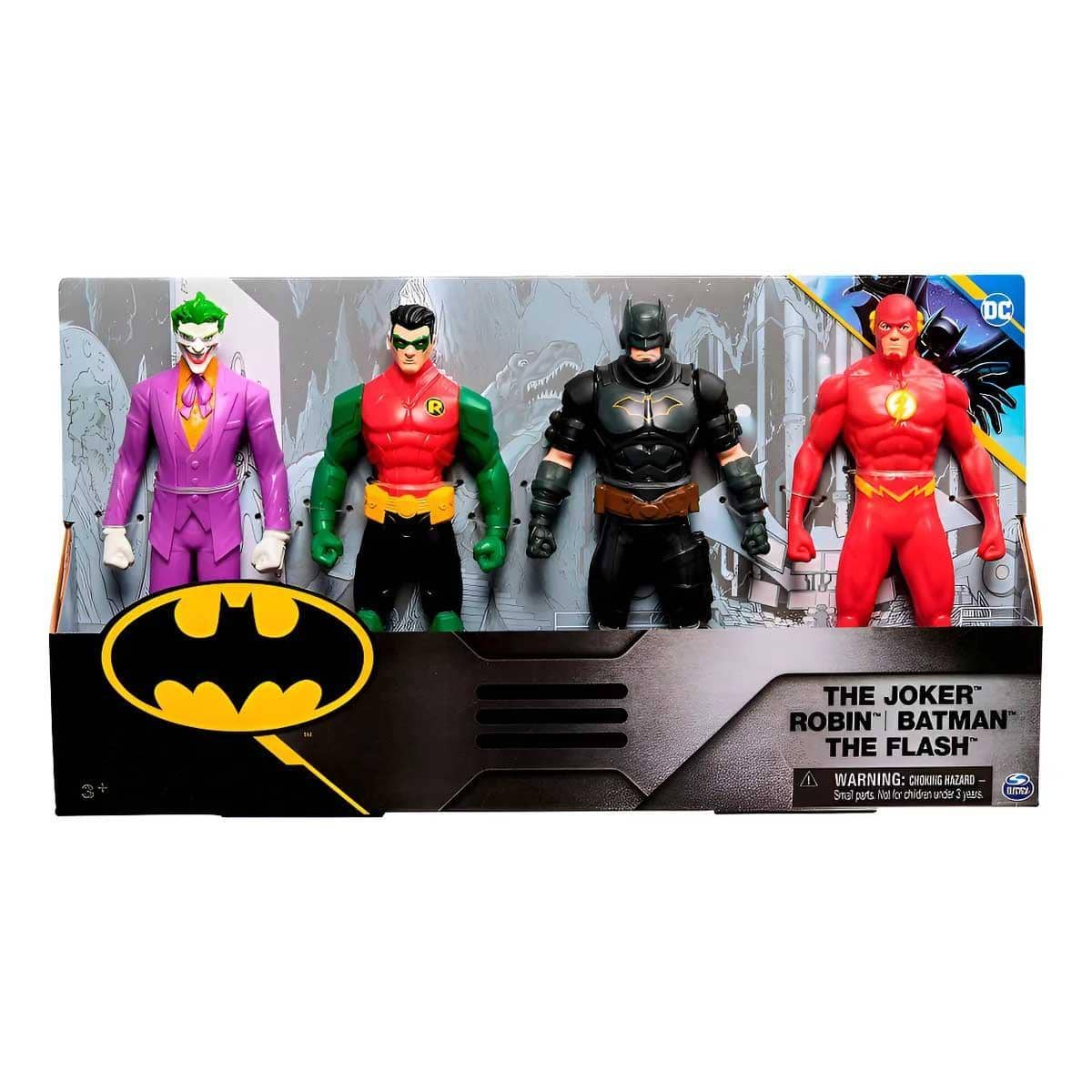 DC 6" 4-Piece Batman Series Action Figure Set Unisex, 3-4 Years