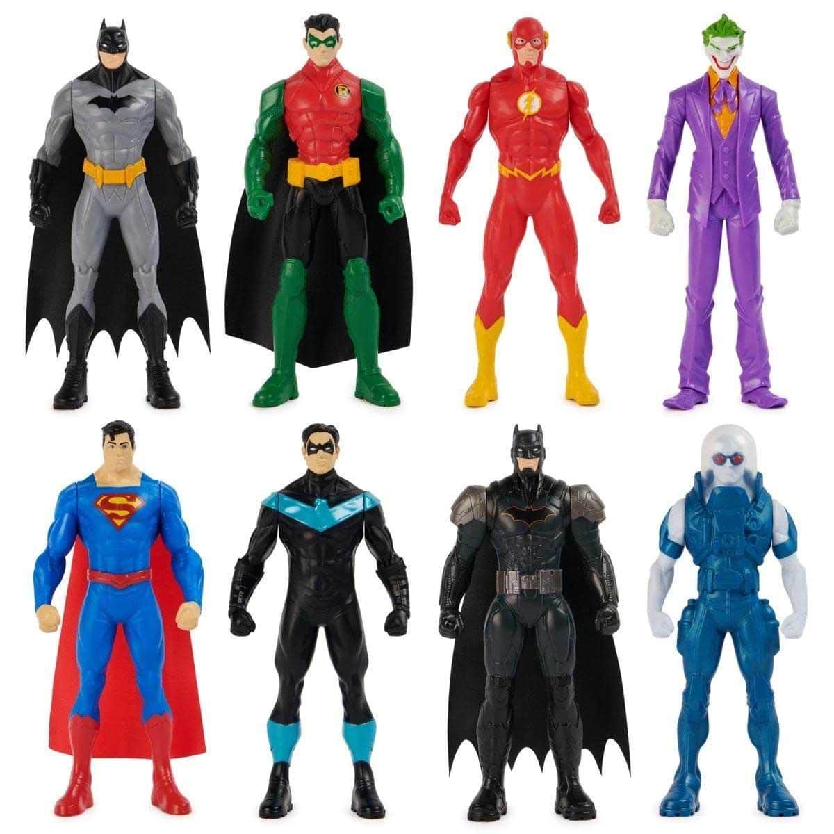 DC 6" 8-Piece Superheroes Value Action Figure Set Unisex, 3-4 Years