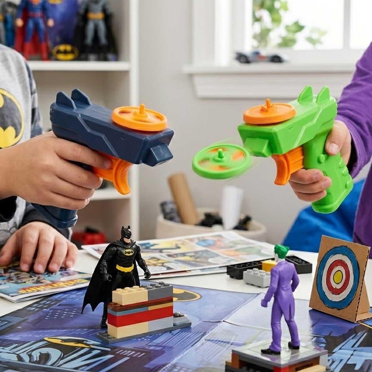 دي سي كوميكس لعبة دوارة بشخصيات باتمان والجوكر متنوعة للجنسين، 3-4 سنوات