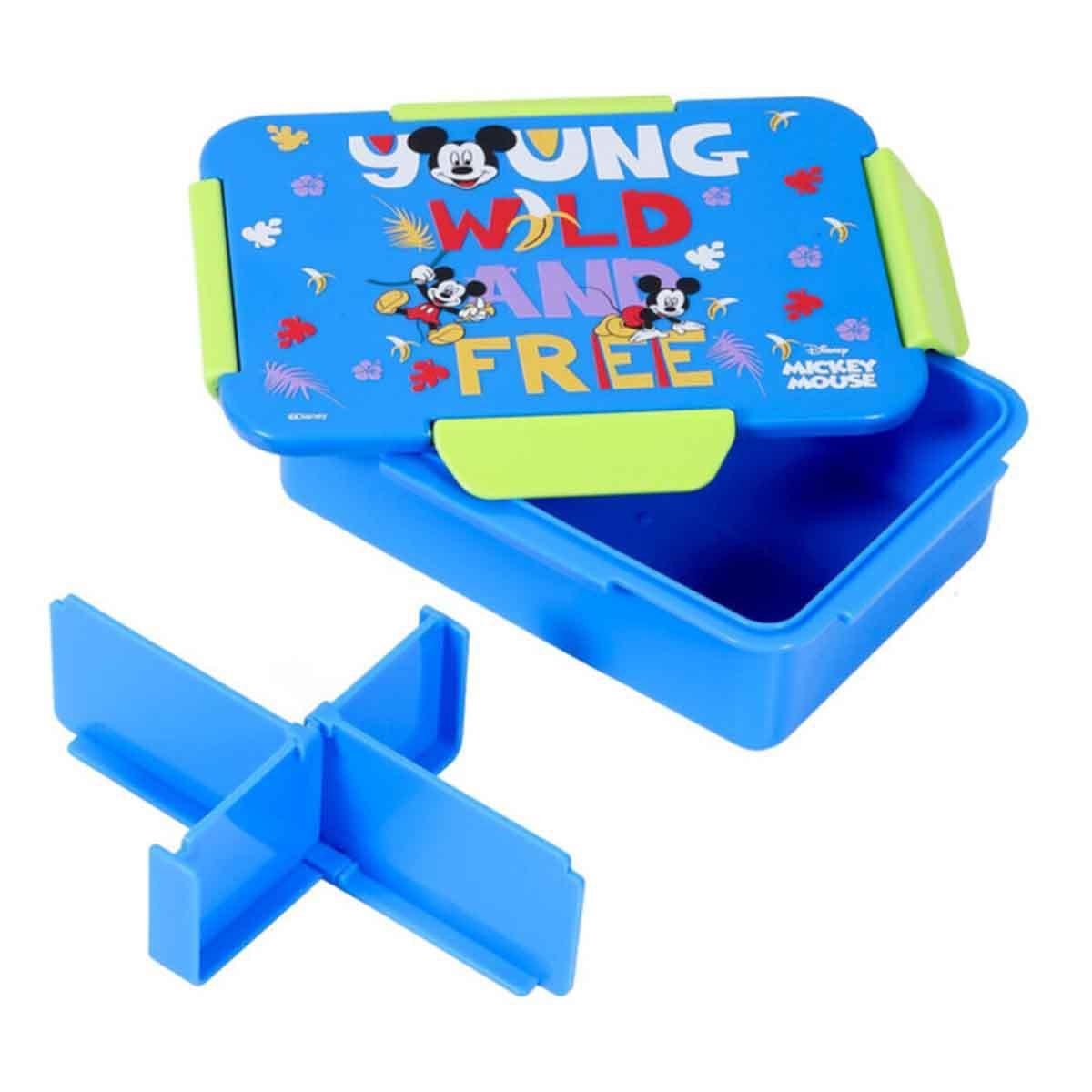 علبة غداء بينتو قابلة للتحويل من ديزني ميكي وأصدقائه، بأربعة أقسام