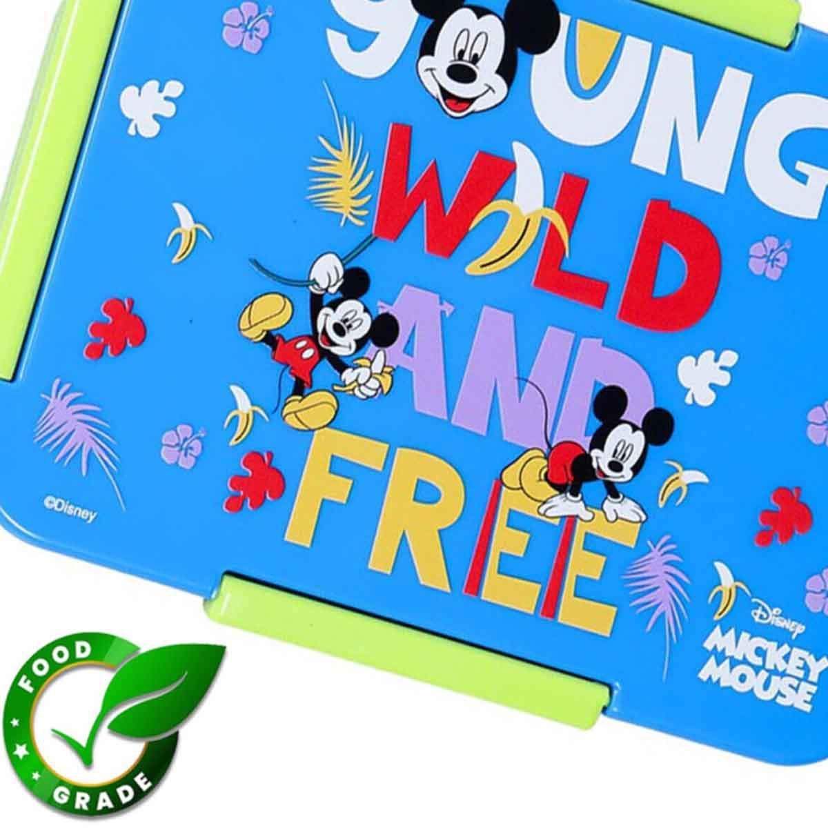 علبة غداء بينتو قابلة للتحويل من ديزني ميكي وأصدقائه، بأربعة أقسام