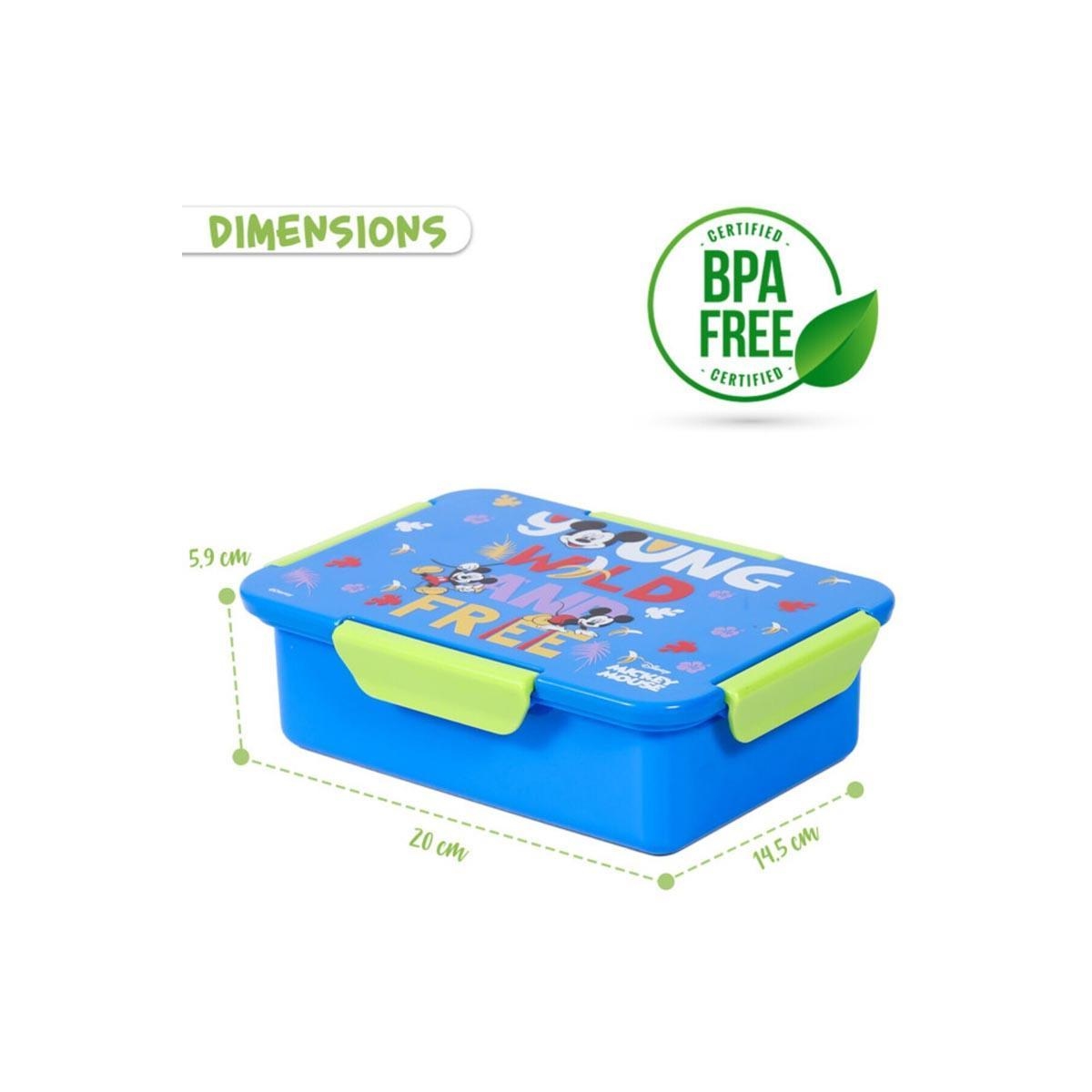 علبة غداء بينتو قابلة للتحويل من ديزني ميكي وأصدقائه، بأربعة أقسام