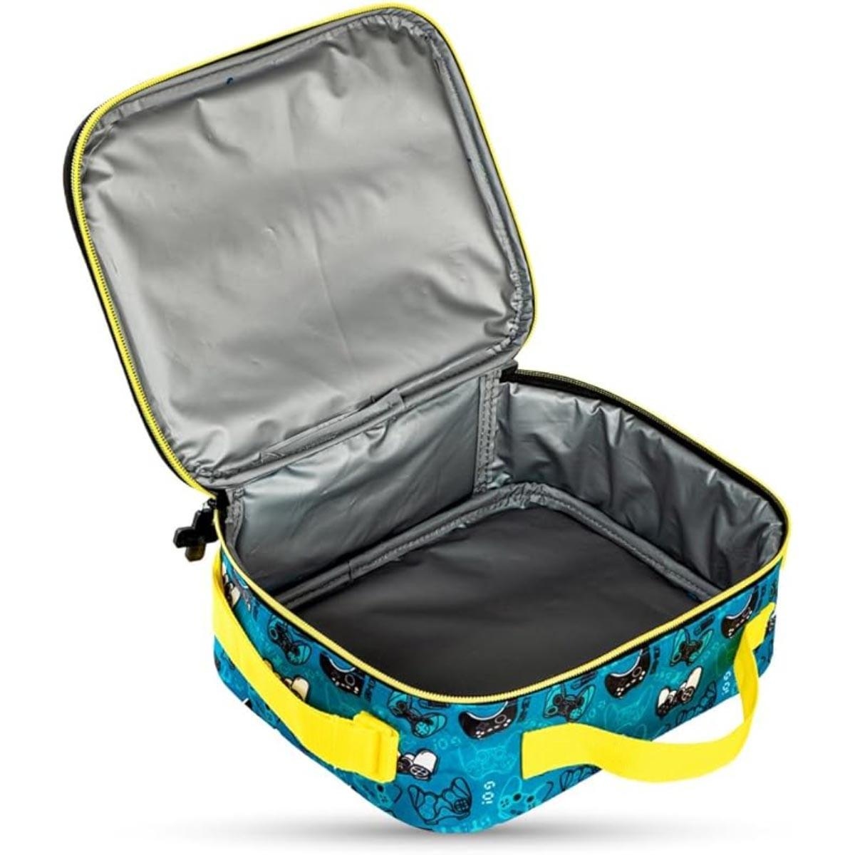 حقيبة ظهر ألعاب للأطفال من إيزي كيدز مقاس 16 بوصة مع عربة، وحقيبة غداء، ومجموعة مقلمة