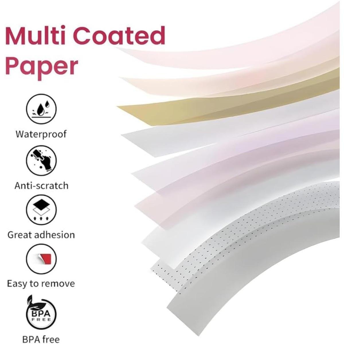 مجموعة بكرات طابعة ملصقات صغيرة بيضاء من إيزي كيدز مكونة من 3 قطع