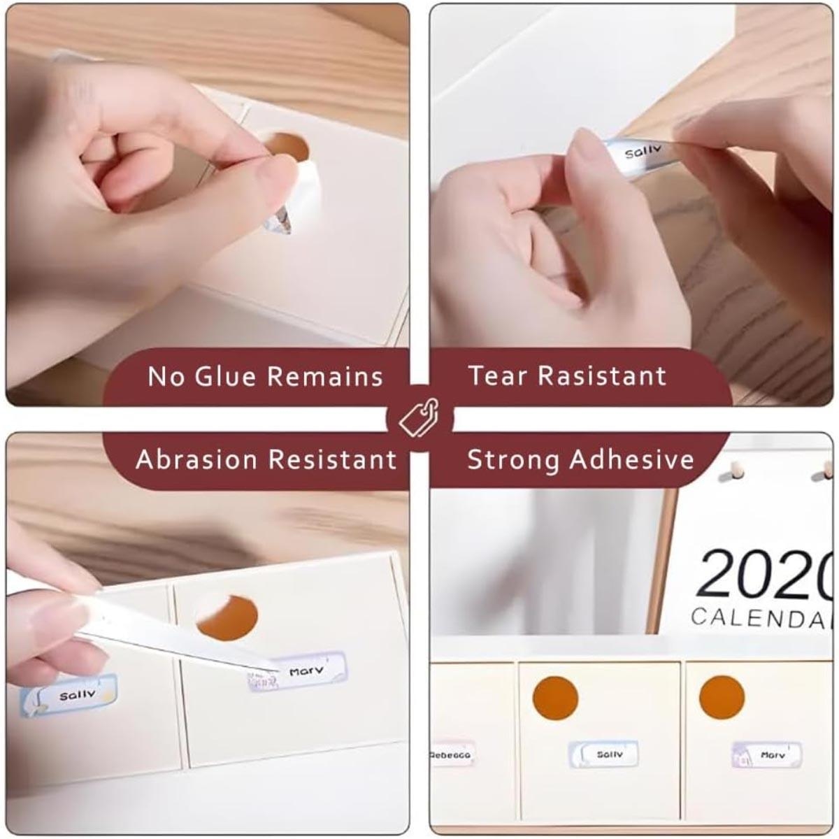 مجموعة بكرات طابعة ملصقات صغيرة بيضاء من إيزي كيدز مكونة من 3 قطع