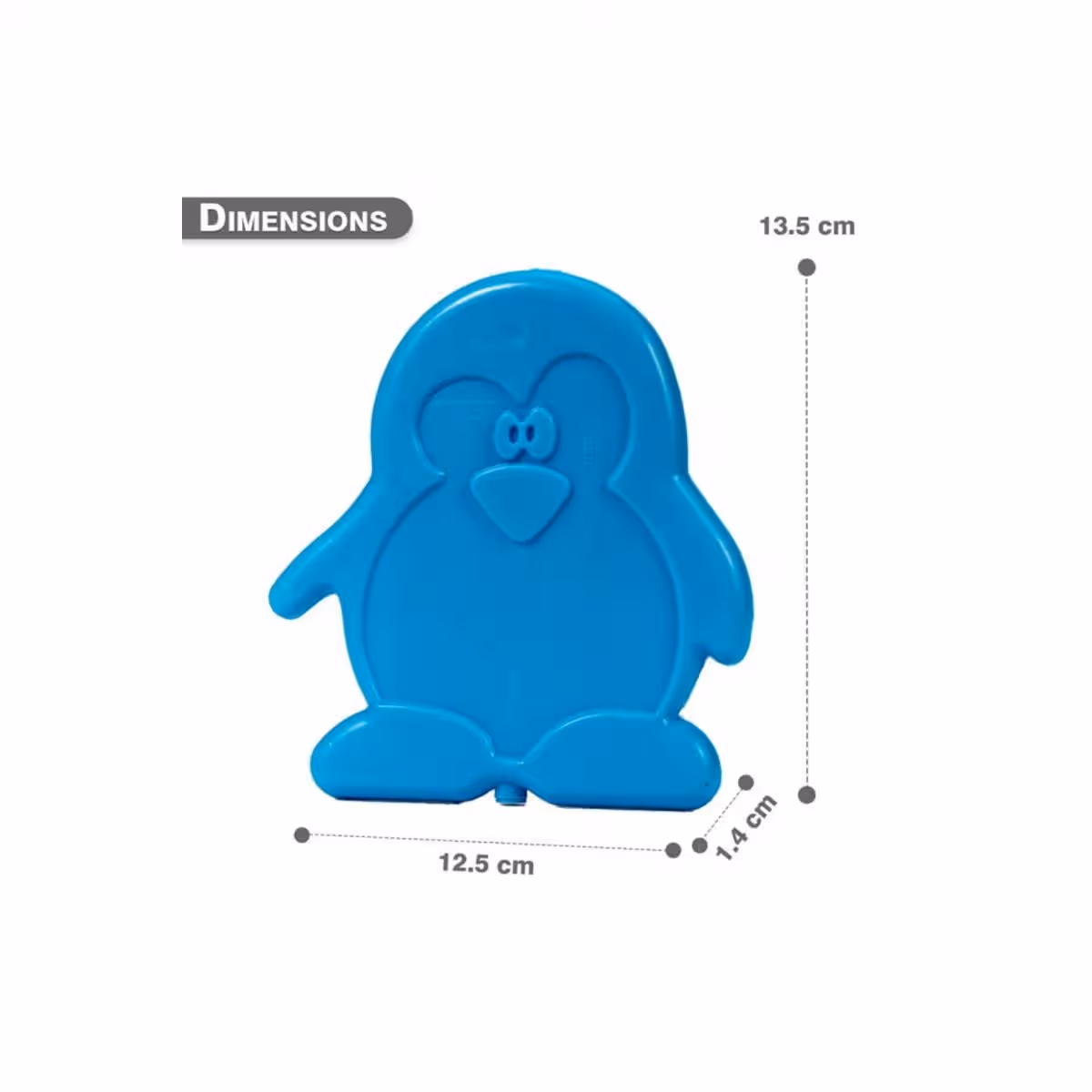 Eazy Kids 4-Piece Blue Ice Packs for Lunch Bags Set