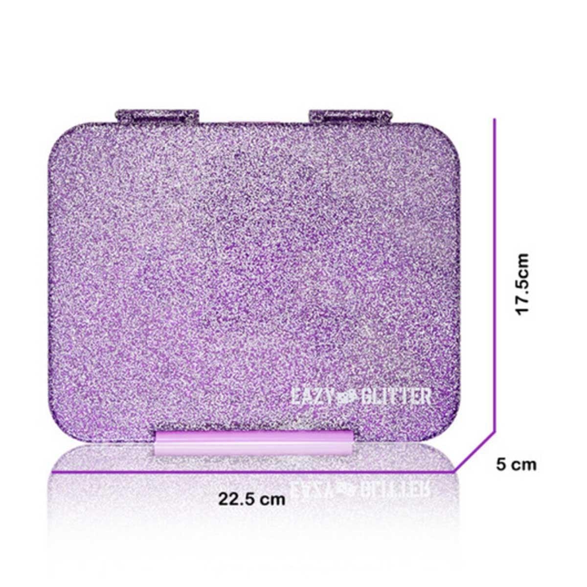 Eazy Kids 4-Piece Glitter Purple Girl Power School Bag Set