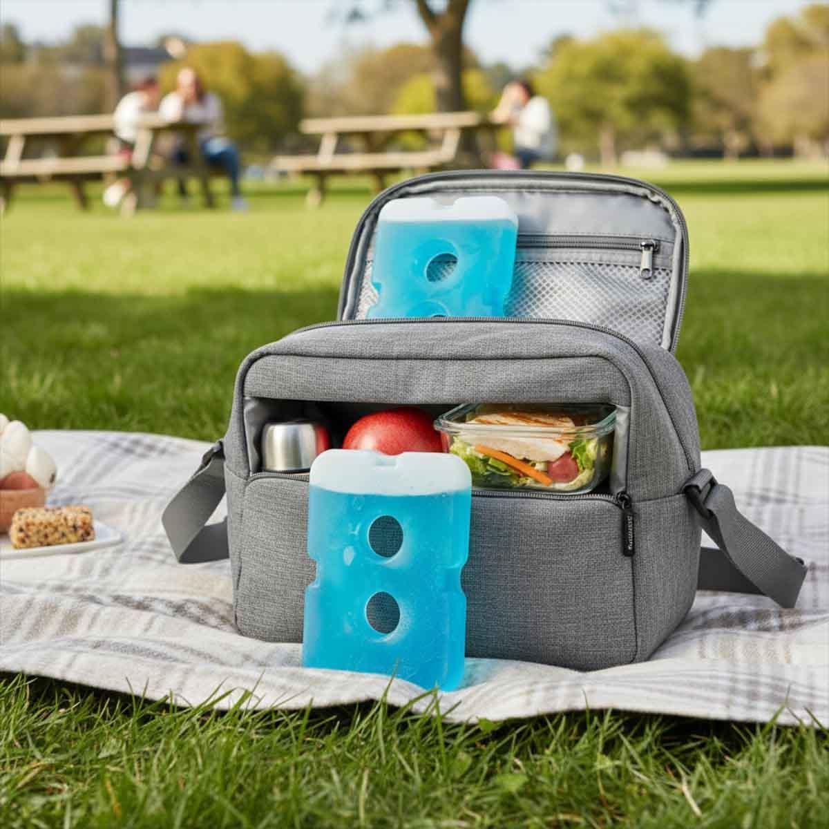 مجموعة أكياس ثلج بيضاء من إيزي كيدز مكونة من 4 قطع لحقائب الغداء