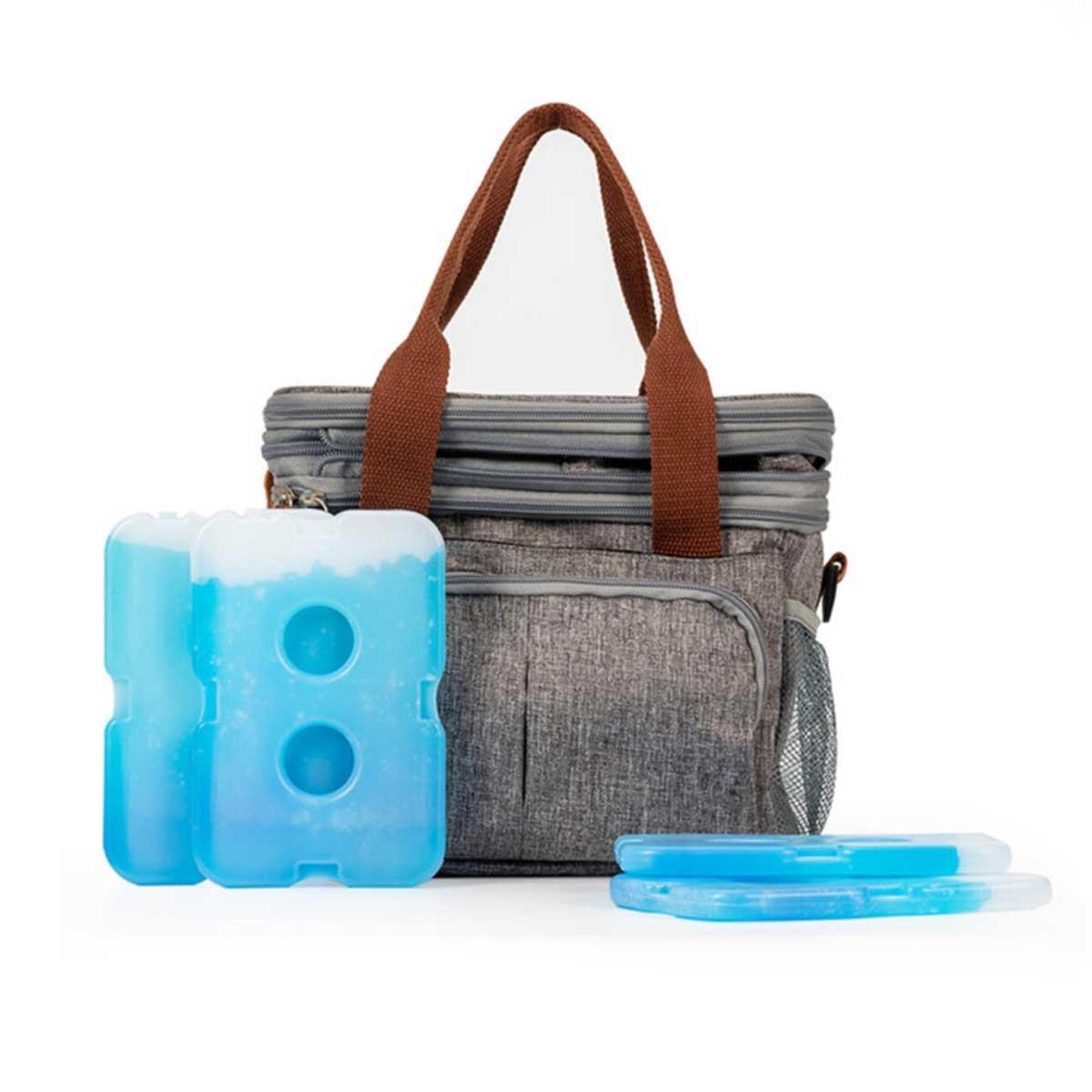 مجموعة أكياس ثلج بيضاء من إيزي كيدز مكونة من 4 قطع لحقائب الغداء