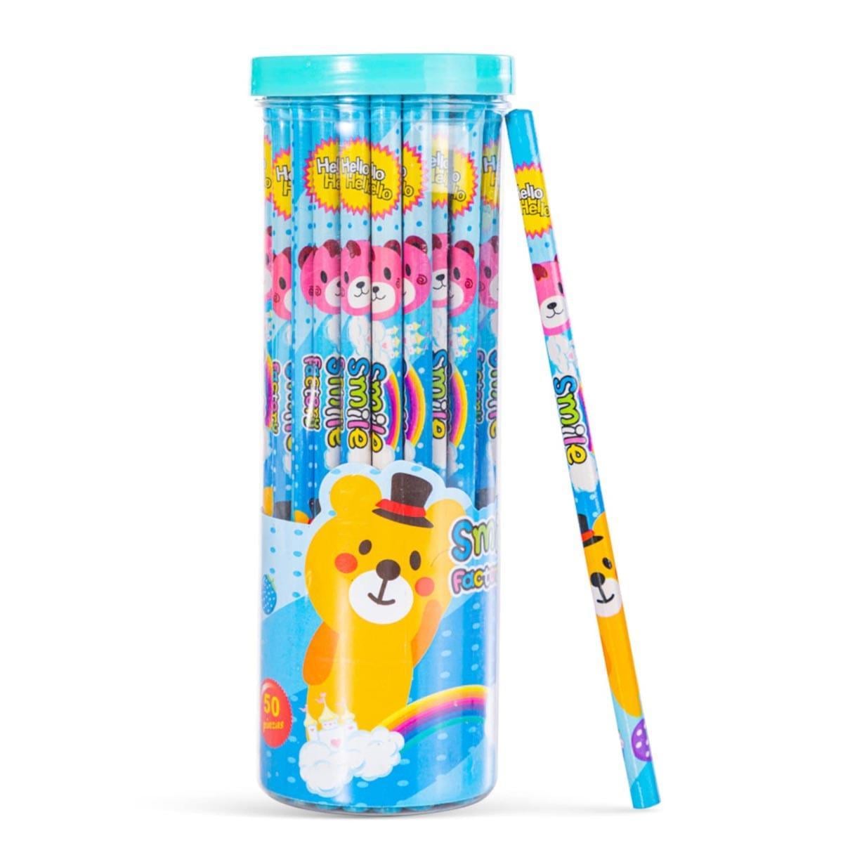 Eazy Kids 50-Piece Blue HB Pencil Set