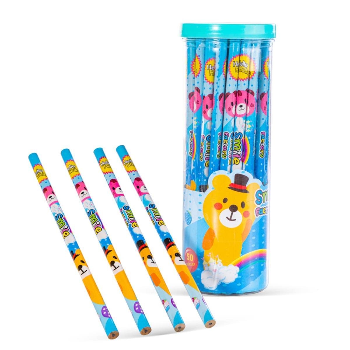 مجموعة أقلام رصاص إيزي كيدز الزرقاء HB، 50 قطعة