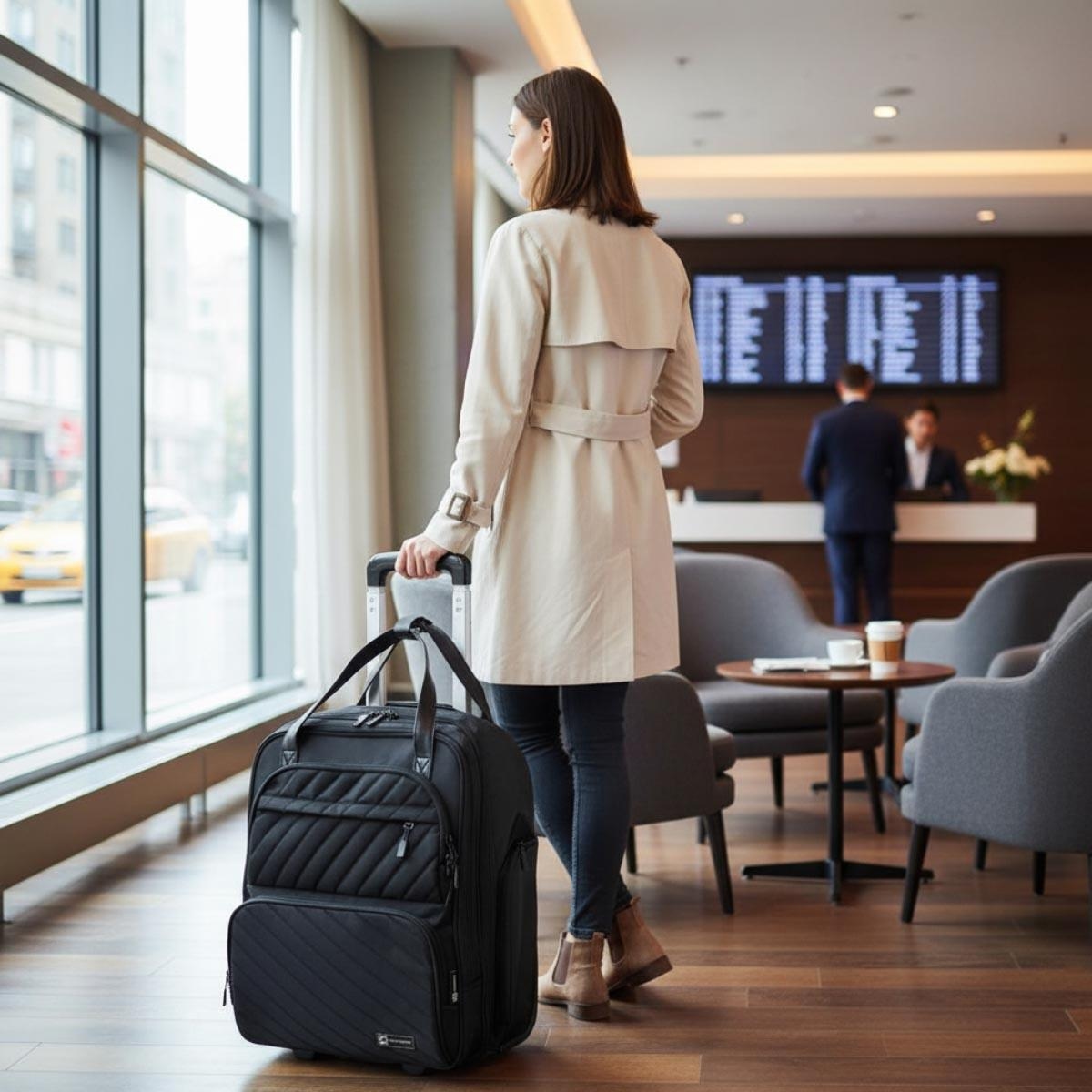 Hydrobrew 17" 2-in-1 Handbag & Cabin Trolley Travel Bag