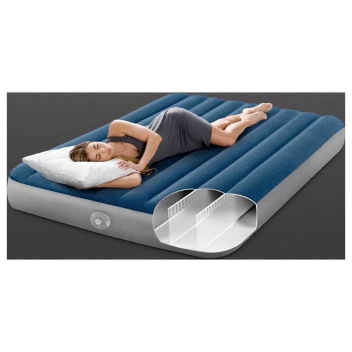 إنتكس سرير هوائي كوين دورا-بيم بريستيج داوني مع مضخة يدوية