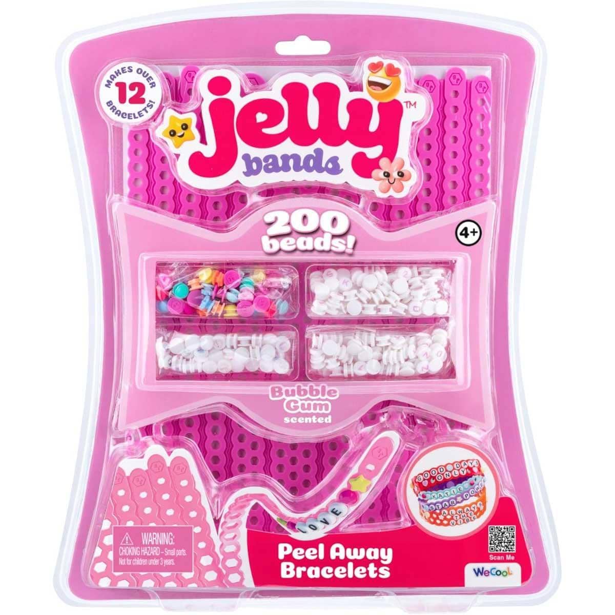 Jelly Bands Bubble Gum Scented Bracelet Maker Kit Girls, 5-7 Years
