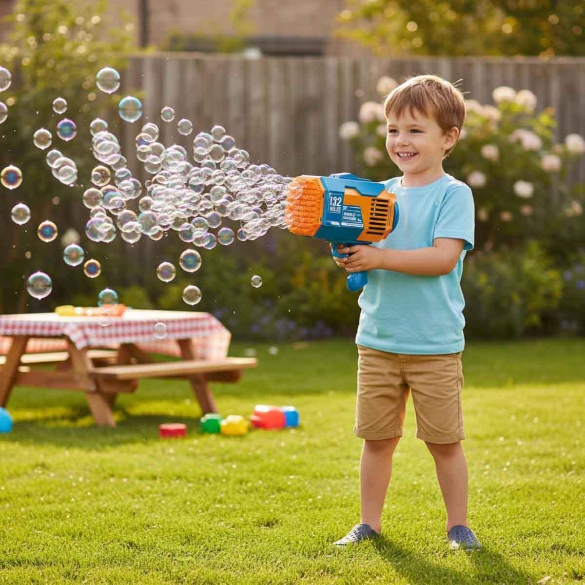 لعبة Little Story ذات 132 فتحة، لعبة فقاعات برتقالية للجنسين، مناسبة للأطفال من 3 إلى 4 سنوات