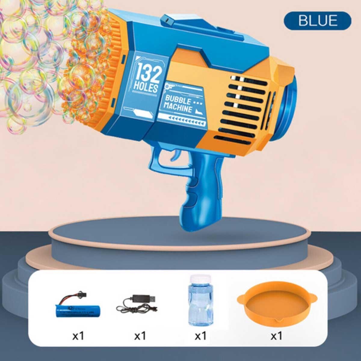 لعبة Little Story ذات 132 فتحة، لعبة فقاعات برتقالية للجنسين، مناسبة للأطفال من 3 إلى 4 سنوات