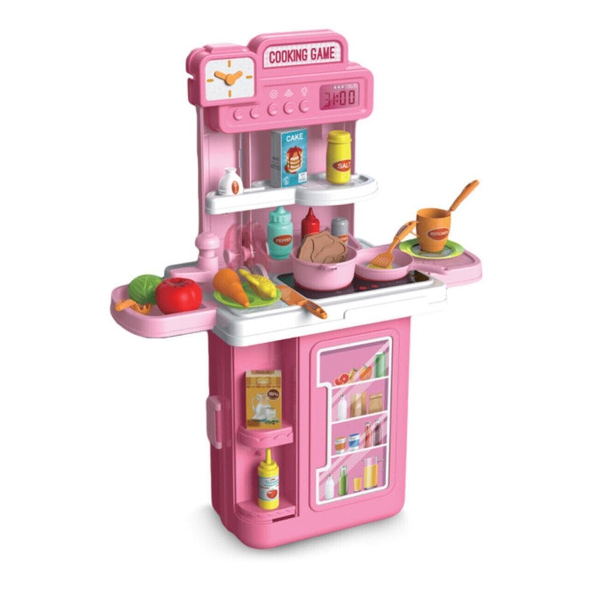 Little Story 41-Piece 4-in-1 Role Play Kitchen Toy Playset Unisex, 3-4 Years