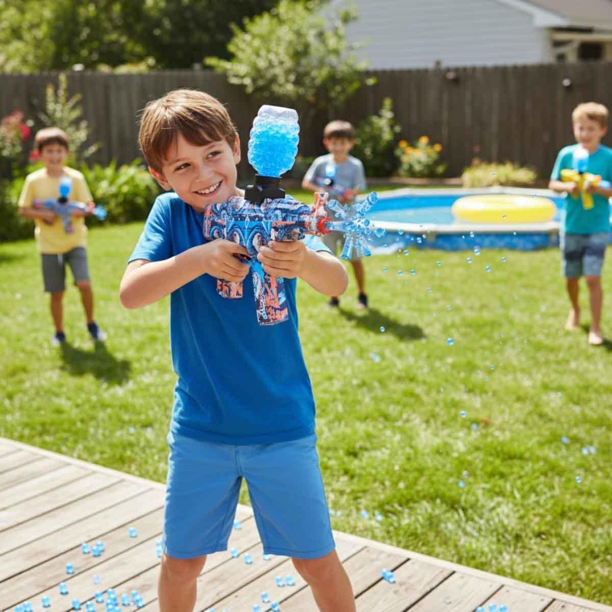 مسدس جل أزرق من ليتل ستوري، للجنسين، 3-4 سنوات