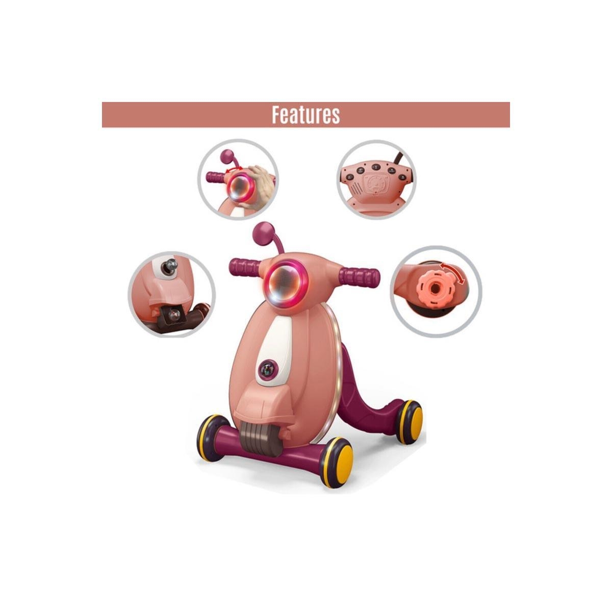 مشاية أطفال متعددة الوظائف من ليتل ستوري LS_WALM_PI، للجنسين، 3-4 سنوات