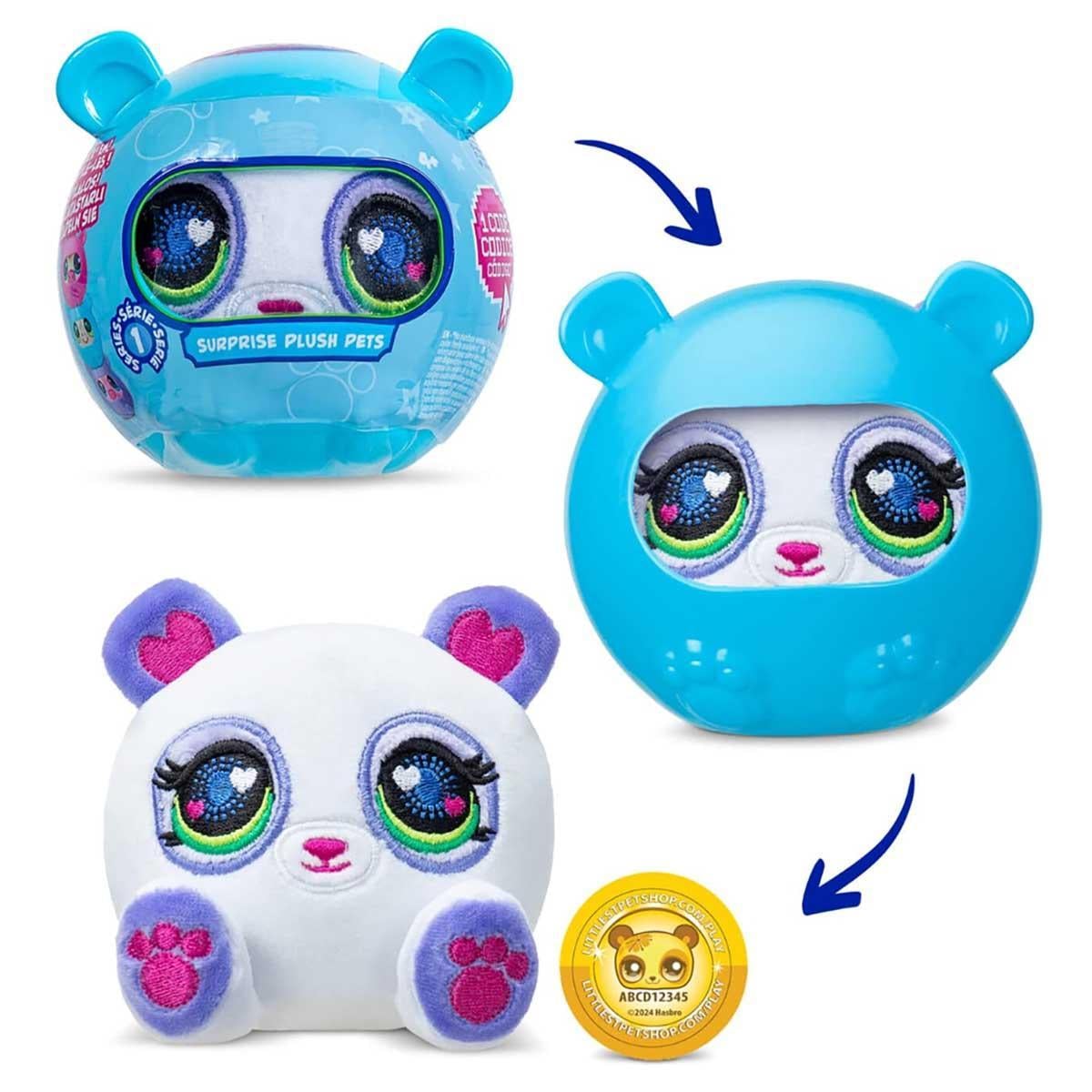 Littlest Pet Shop 4" Surprise Plush Pet Toy Girls, 5-7 Years