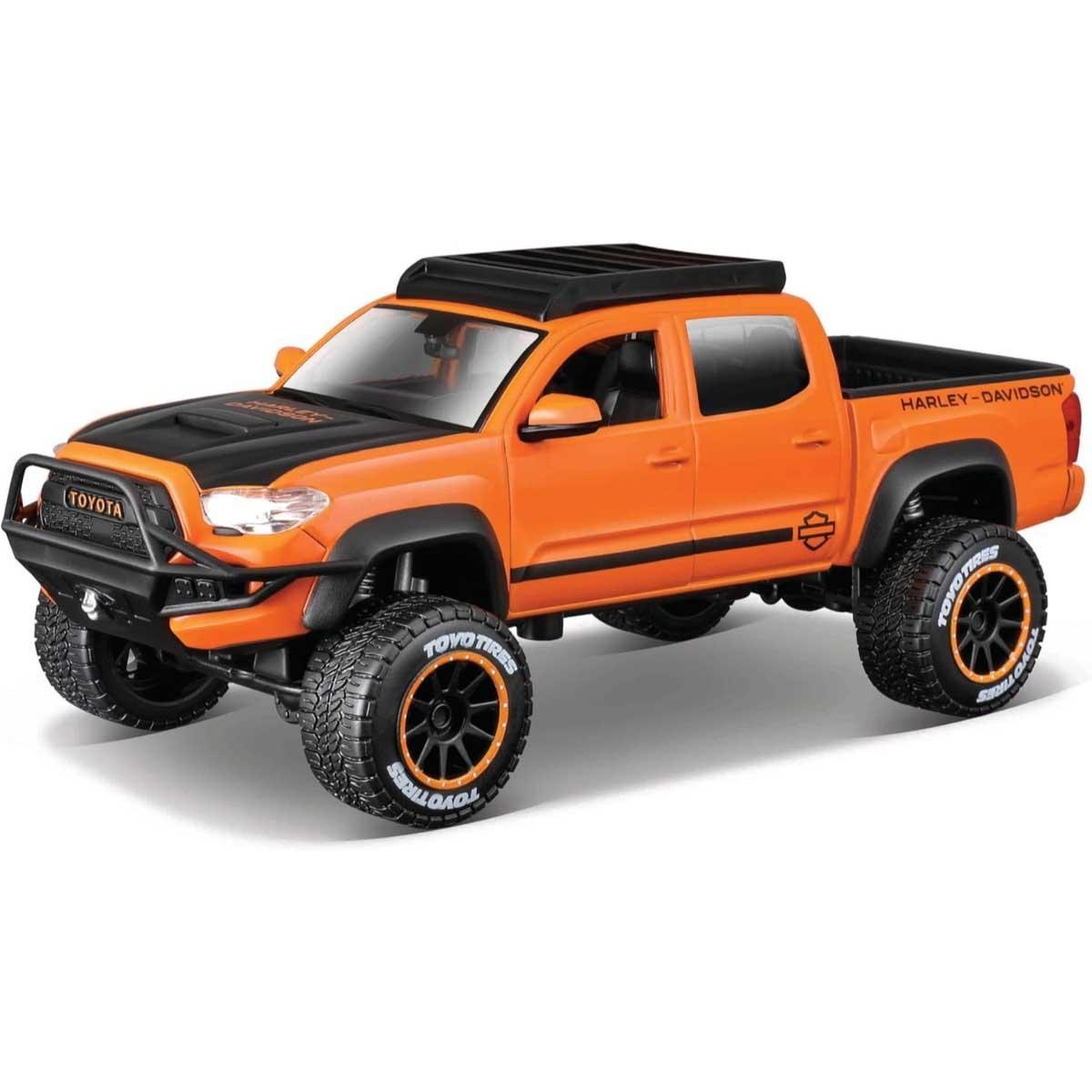 Maisto 1:24 Harley-Davidson Custom Toyota Tacoma Diecast Car Unisex, 8-10 Years