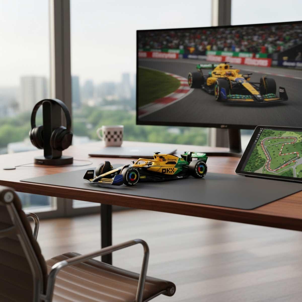 مايستو سيارة مكلارين MCL38 معدن مصبوب بالتحكم عن بعد بمقياس 1:24 للجنسين، 8-10 سنوات