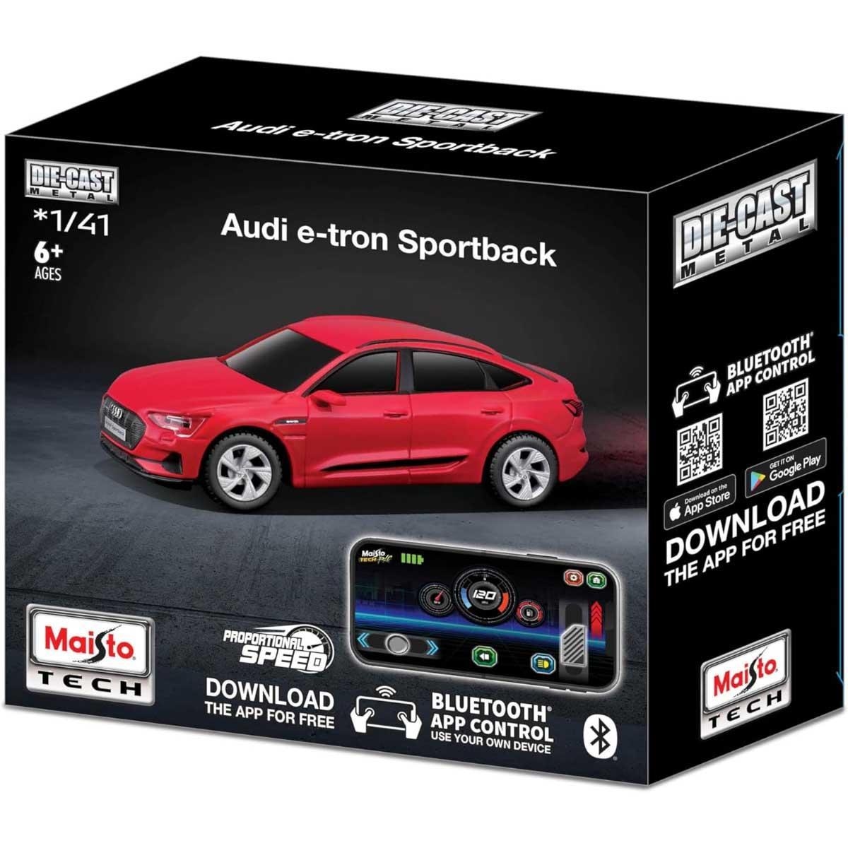Maisto 1:41 Audi E-Tron Sportback Metal Remote Control Diecast Car Unisex, 6-8 Years