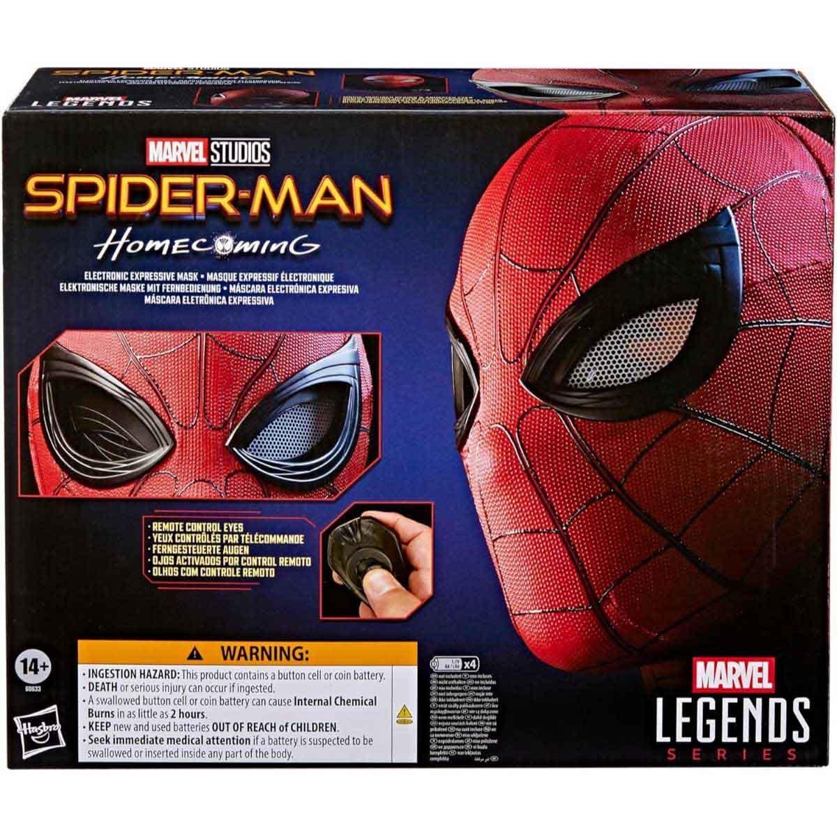Marvel Legends Series Spider-Man Homecoming Electronic Expressive Mask Unisex, 13+ Years