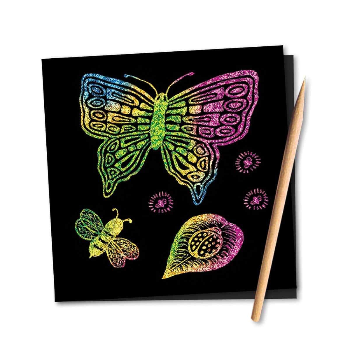 Melissa & Doug 16-Pages Scratch Art Doodle Pad Set Unisex, 3-4 Years