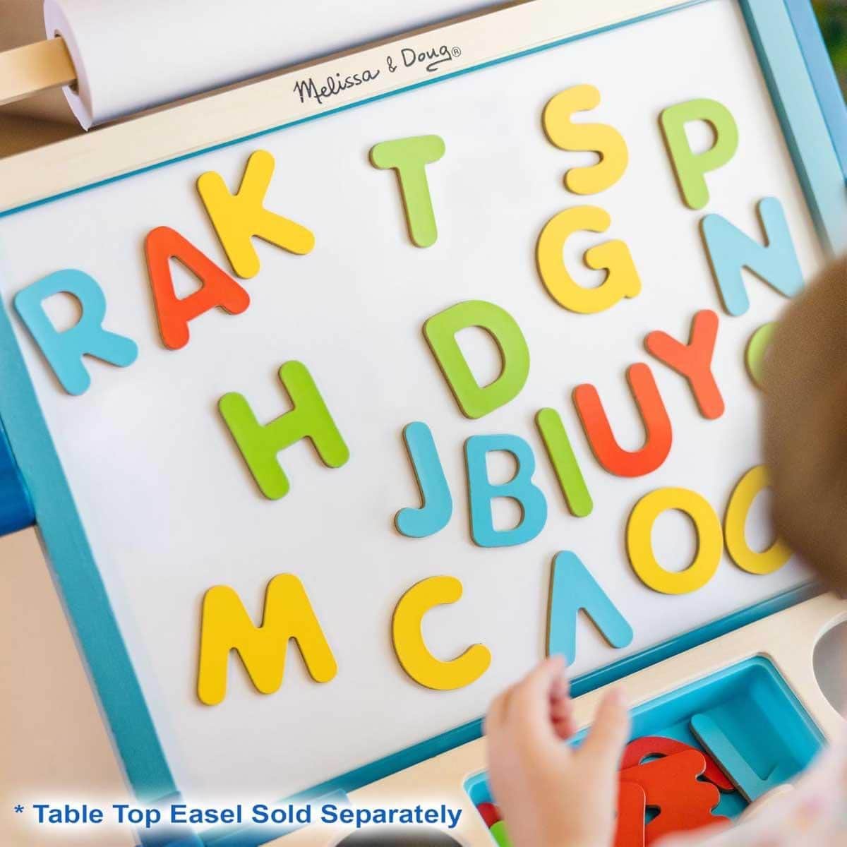 Melissa & Doug 52-Piece Wooden Alphabet Magnets Set Unisex, 3-4 Years