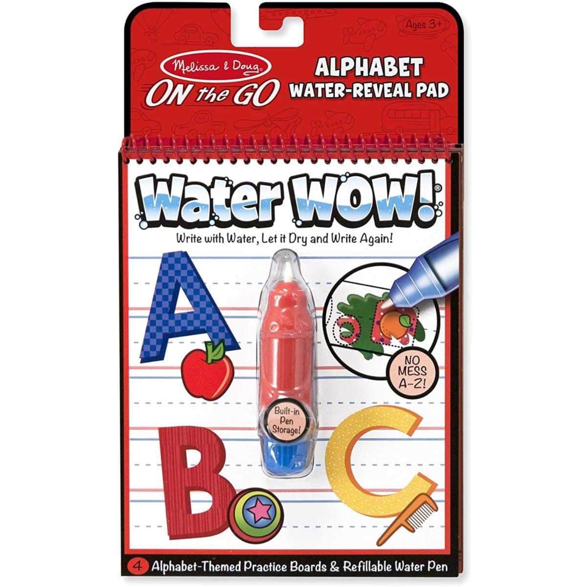 Melissa & Doug Alphabet Reusable Water-Reveal Activity Pad Unisex, 3-4 Years