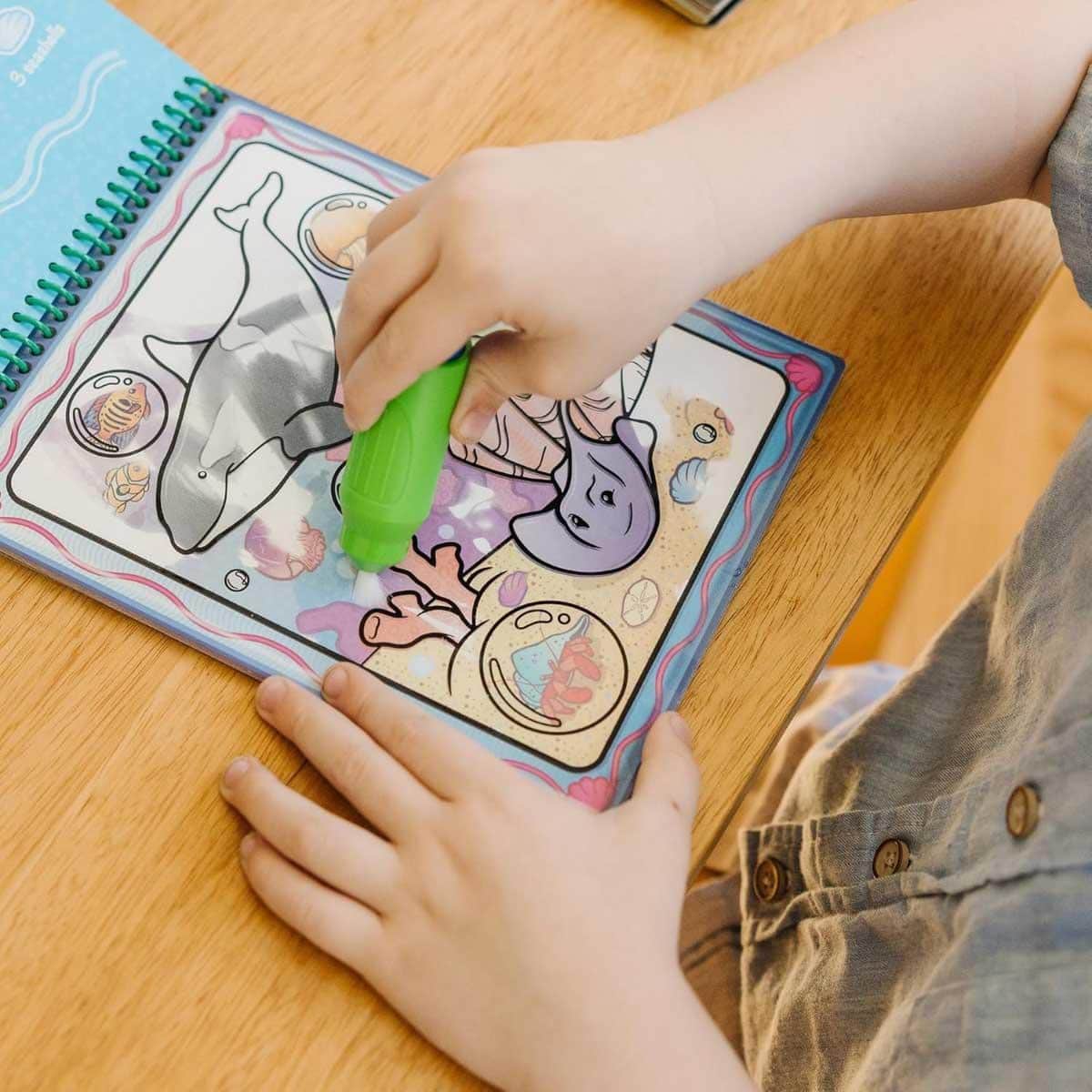 Melissa & Doug Animals Reusable Water-Reveal Activity Pad Unisex, 3-4 Years
