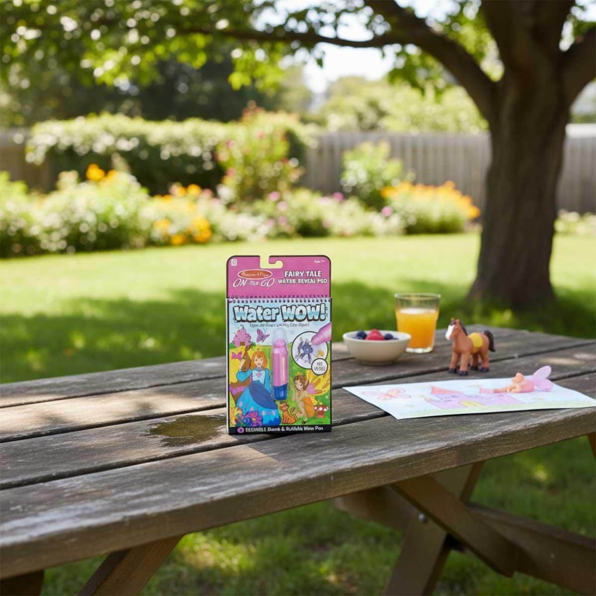 Melissa & Doug Fairy On the Go Water Wow! Reusable Water-Reveal Activity Pad Unisex, 3-4 Years