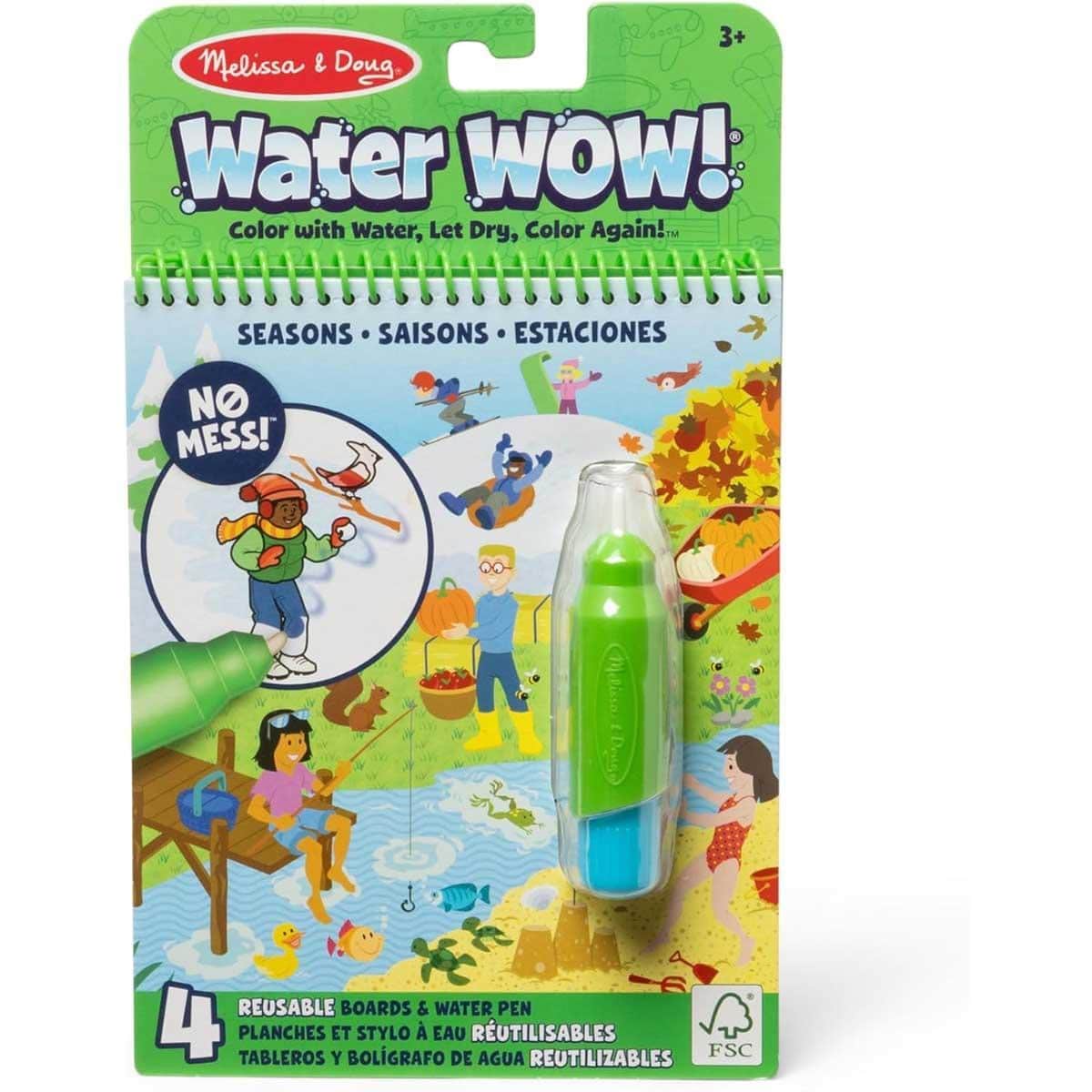 Melissa & Doug Let’s Explore Water Wow! Seasons Water-Reveal Pad Unisex, 3-4 Years