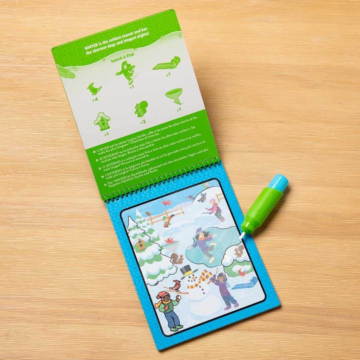 Melissa & Doug Let’s Explore Water Wow! Seasons Water-Reveal Pad Unisex, 3-4 Years