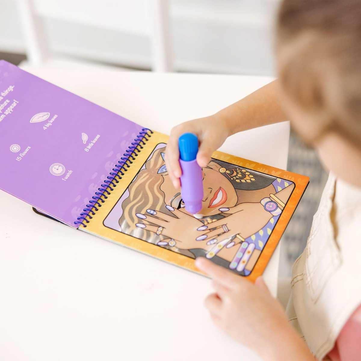 Melissa & Doug Makeup & Manicures Reusable Water-Reveal Activity Pad Unisex, 3-4 Years