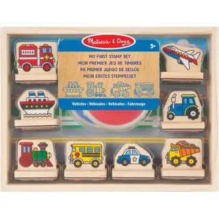 Melissa & Doug My First Wooden Vehicles Stamp Set Unisex, 3-4 Years