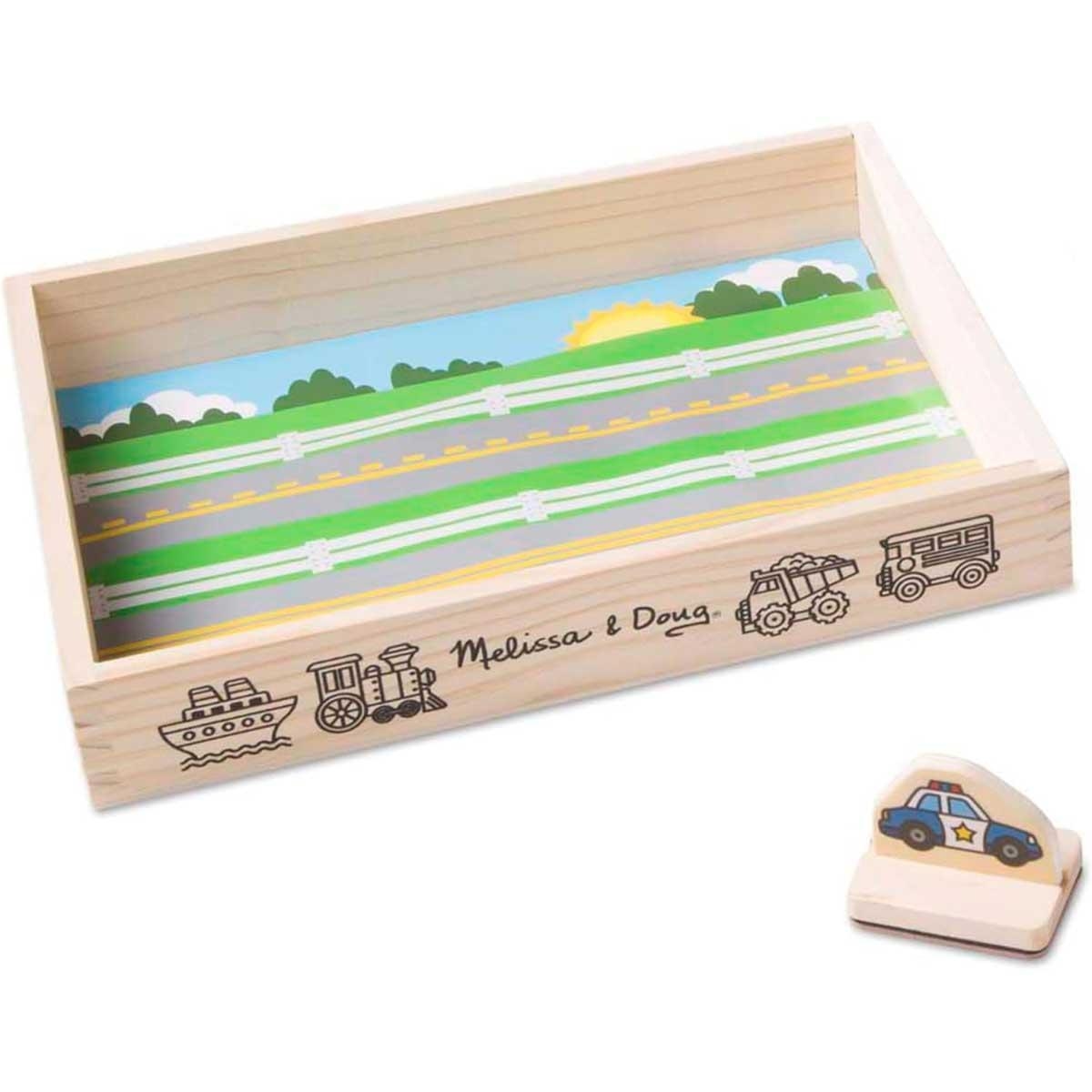 Melissa & Doug My First Wooden Vehicles Stamp Set Unisex, 3-4 Years