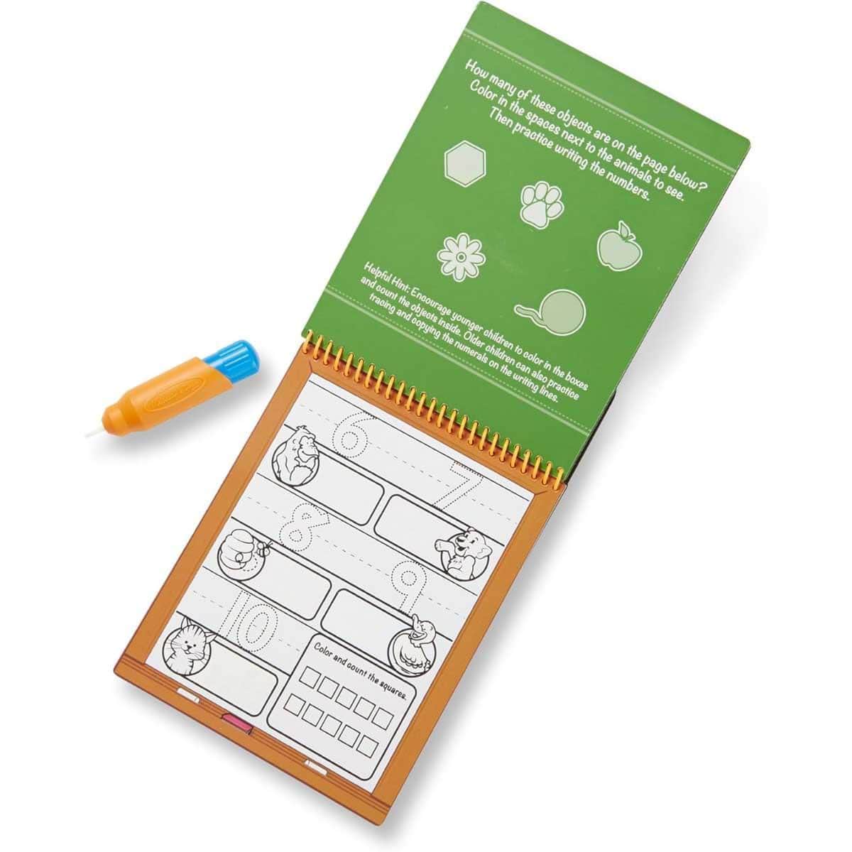 Melissa & Doug Numbers Reusable Water-Reveal Activity Pad Unisex, 3-4 Years