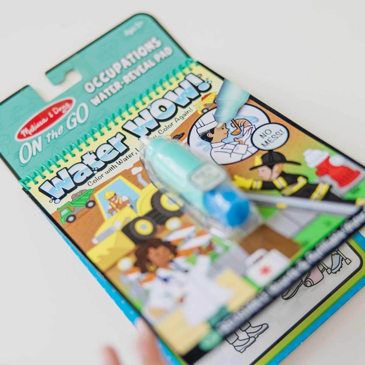 Melissa & Doug Occupations Reusable Water-Reveal Activity Pad Unisex, 3-4 Years