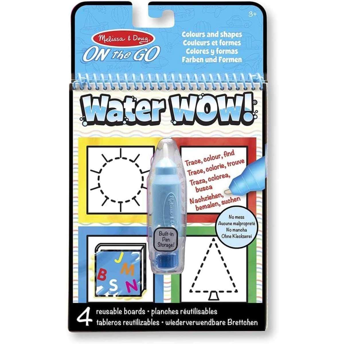 Melissa & Doug On the Go Water Wow! Reusable Water-Reveal Activity Pad Unisex, 3-4 Years