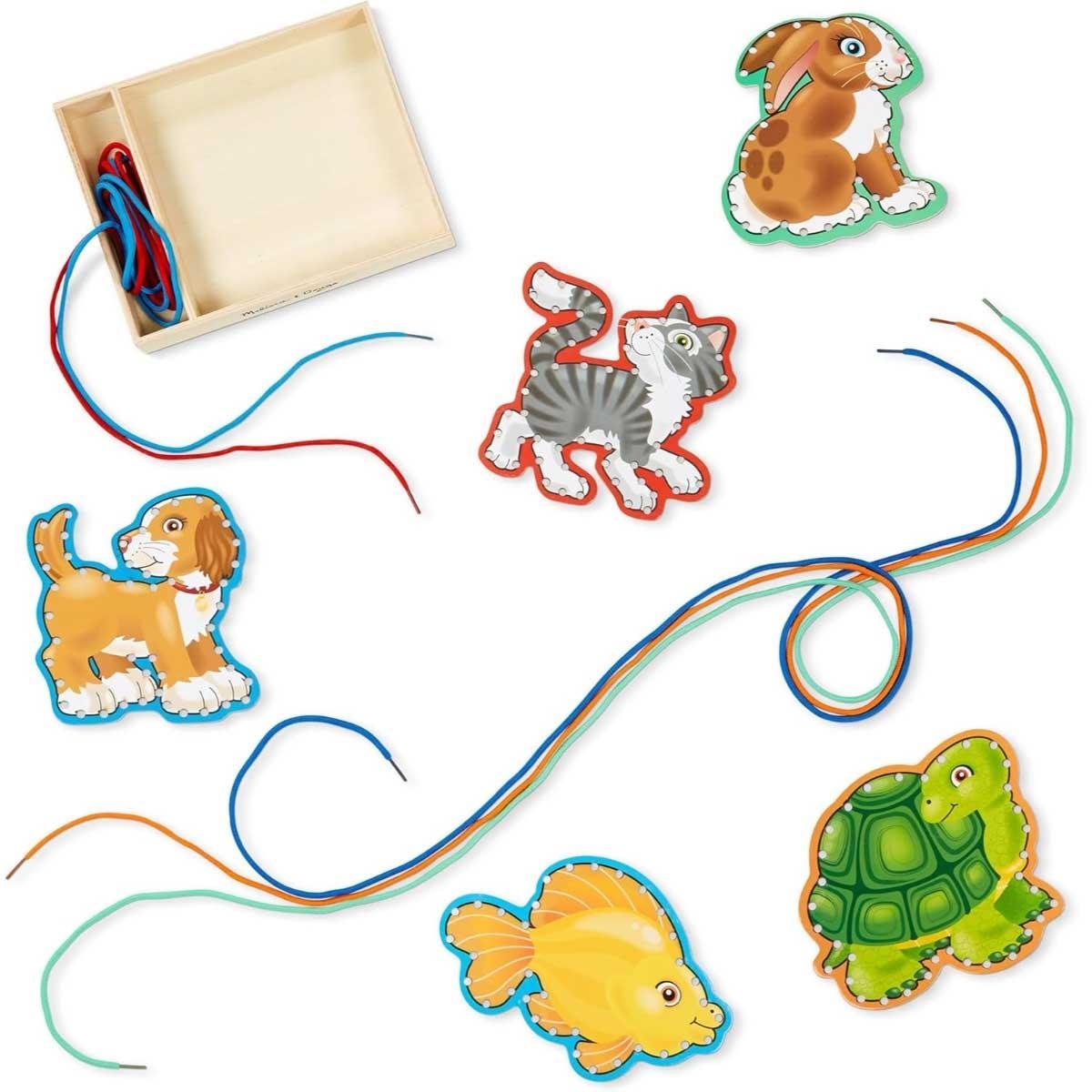 Melissa & Doug Pets Lace & Trace Activity Set Unisex, 3-4 Years